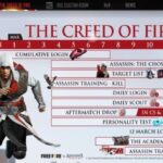 Calendario de eventos de Free Fire x Assassin's Creed