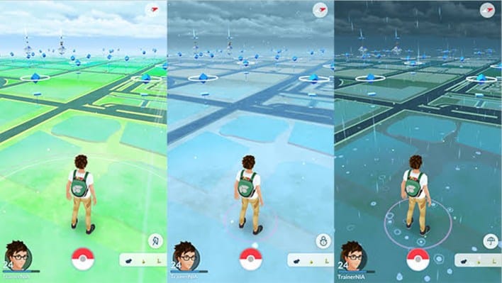 Imágenes relacionadas con el clima de Pokémon Go