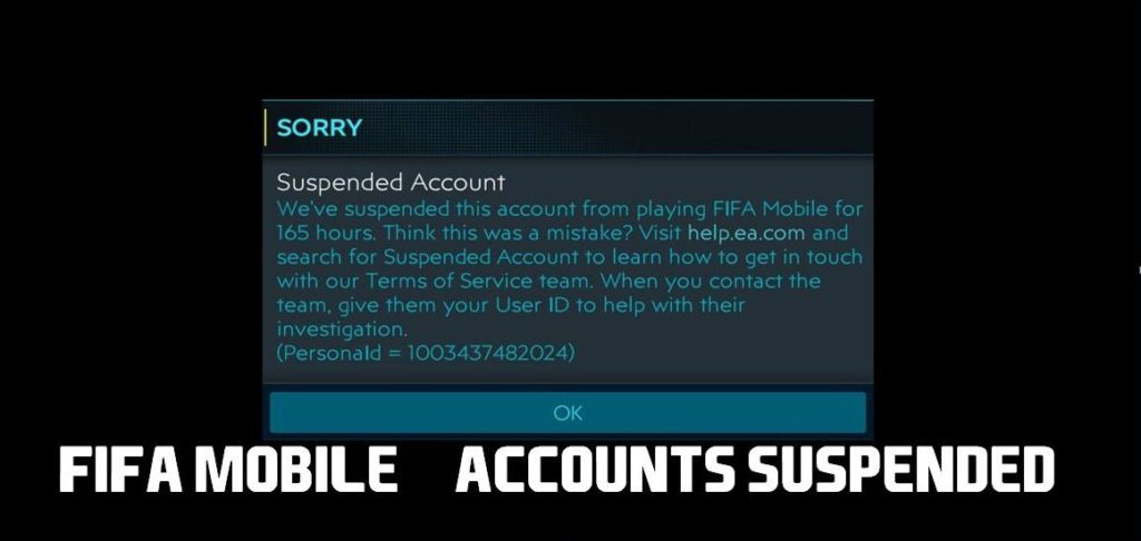 Cuenta móvil de FIFA bloqueada