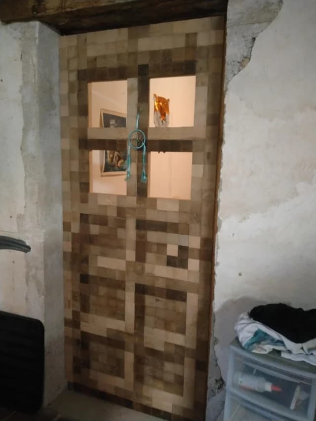 puerta de madera minecraft